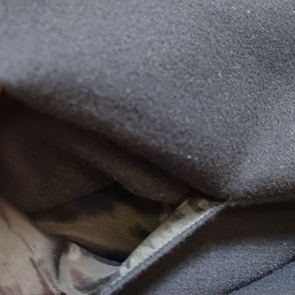 Lands End Navy Shirt Waist Covered Button Placket Wool Fully Lined Dress Pockets - Picture 16 of 16